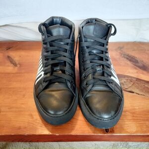 MOSCHINO Couture High Top Sneakers Women Size 8.5 With White Logo On Sides